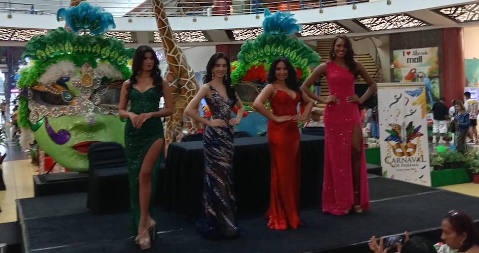 Presentan a las cuatro reinas del Carnaval de la Ciudad de Panamá 2024