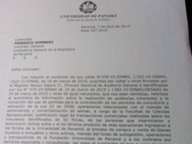 Universidad de Panamá pone obstáculos a auditores de Contraloría