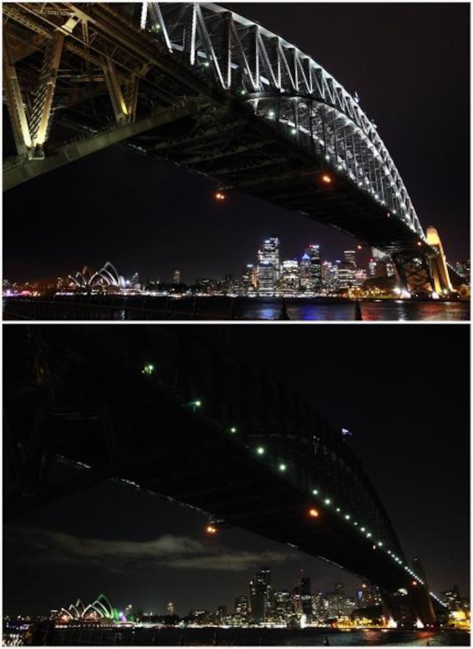 Millones de personas comienzan a apagar las luces en la hora del planeta