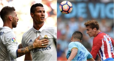 Griezmann despierta al Atlético y Cristiano golea con el Real Madrid