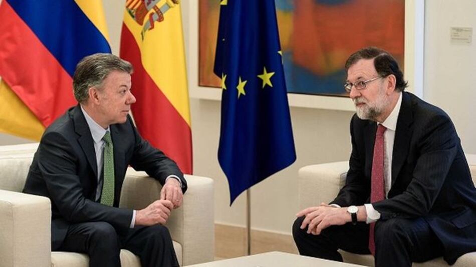 Rajoy y Santos piden solución ‘plenamente democrática’ para Venezuela