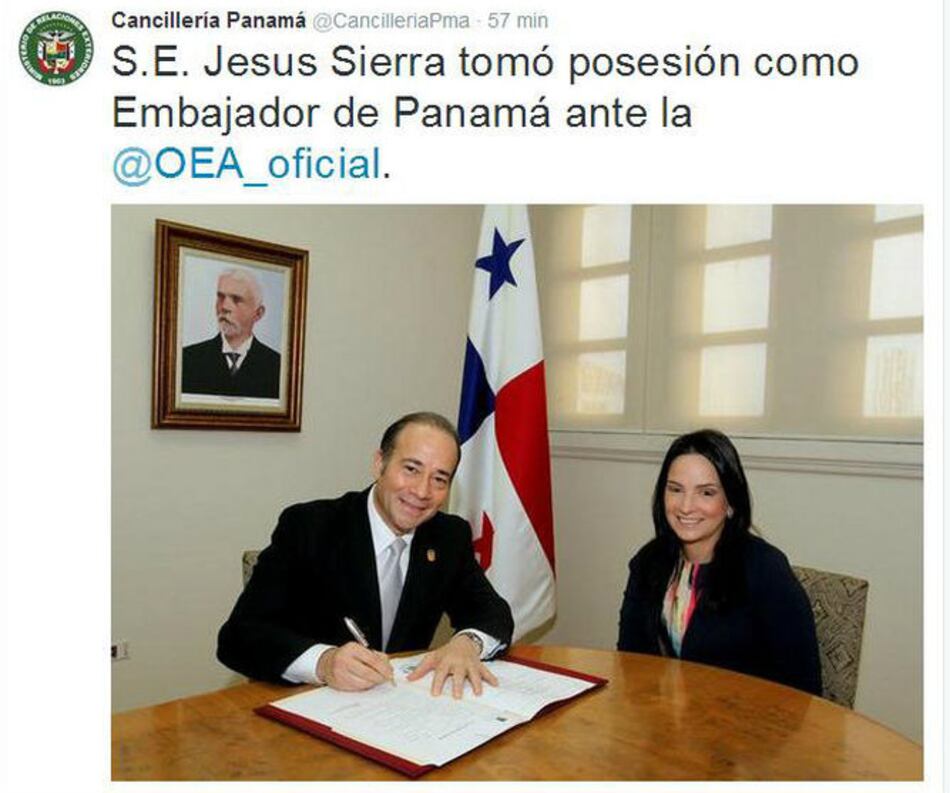 Panamá cambia a su embajador en la OEA; la misión ahora es dirigida por Jesús Sierra, exadministrador de la ATP