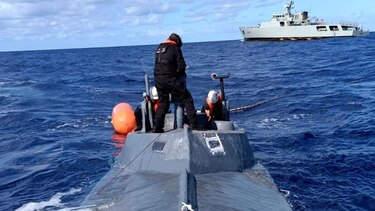 Interceptan en el Atlántico un narcosubmarino que transportaba 1.7 toneladas de cocaína