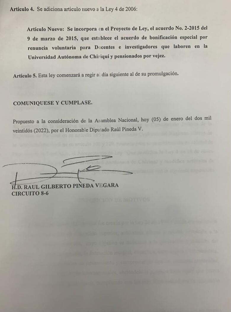 Presentan iniciativa de ley que permitiría la reelección indefinida en la rectoría de la Unachi