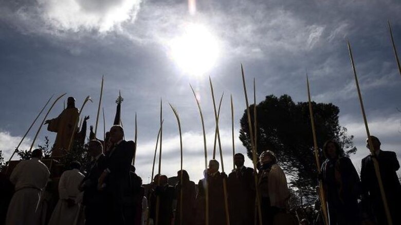 Miles de personas conmemoran en Jerusalén el Domingo de Ramos