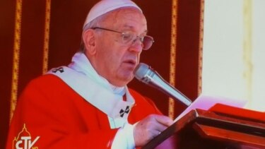 El Papa recuerda a las víctimas del terrorismo y la guerra durante la misa del Domingo de Ramos