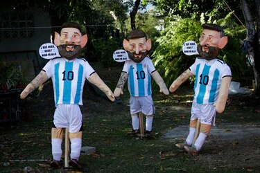 Messi y su ‘Qué mirás bobo’, el muñeco de año viejo preferido en Panamá