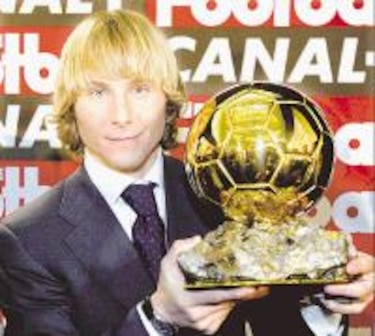 Pavel Nedved conquista el Balón de Oro