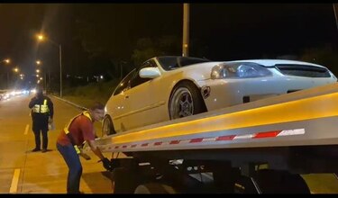28 vehículos removidos en grúas en operativo contra las carreras clandestinas en La Chorrera