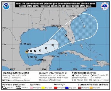 Milton se convierte en huracán y se fortalecerá hasta impactar en Florida el miércoles