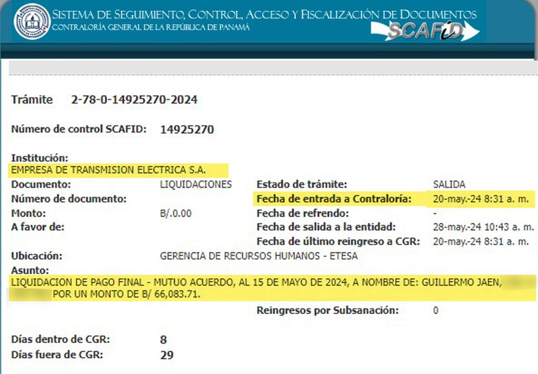 A más de $1.6 millones se eleva cifra de liquidaciones de Etesa