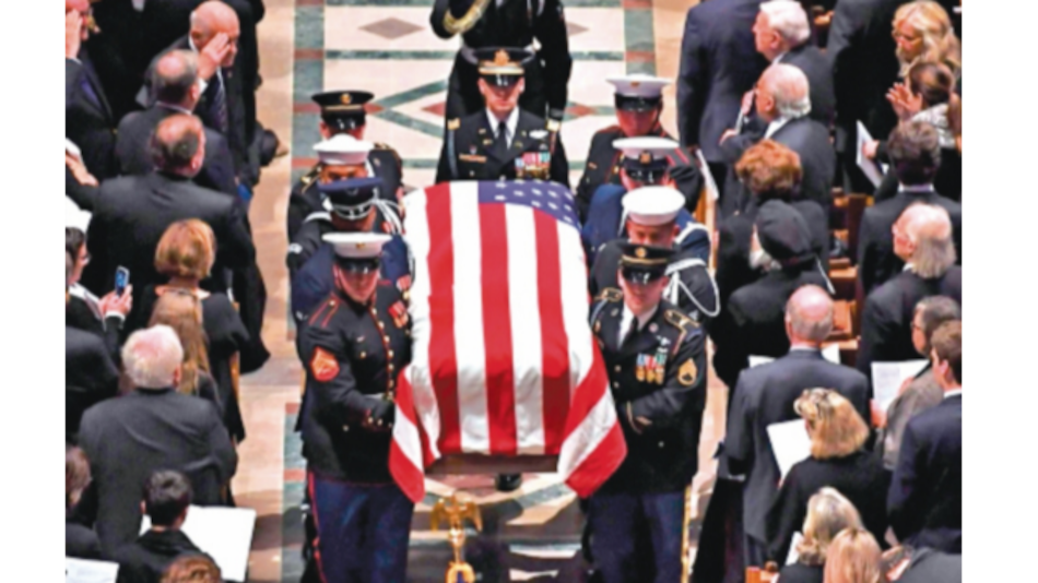 Bush es honrado en su funeral como un ‘soldado-estadista’