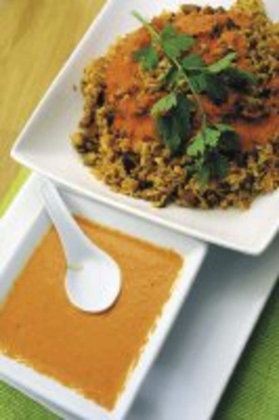 Arroz con bacalao, chorizo y salsa de ajo