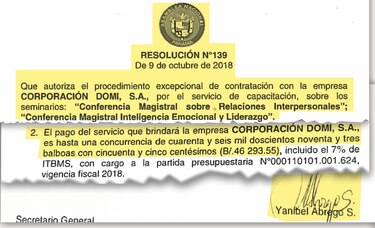 El contrato del que Yanibel Ábrego no quiere hablar
