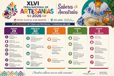 Feria Nacional de Artesanías 2026: conozca la programación del 29 de julio al 2 de agosto