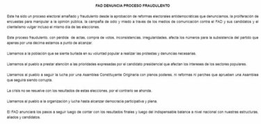 Maribel Gordón del FAD: ‘El clientelismo imperó’