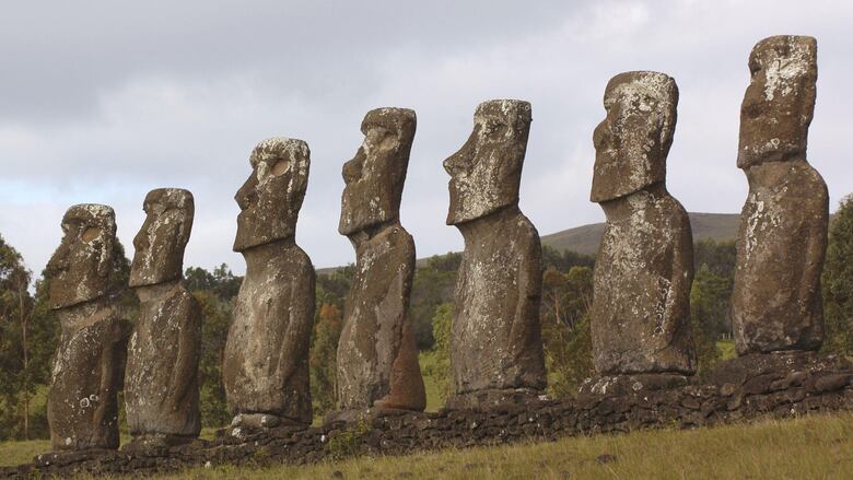 ‘Algún día volverán al océano’: la lenta destrucción de los moái en la Isla de Pascua