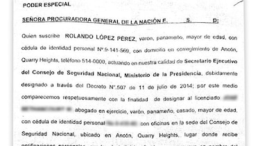 Querella criminal por Pegasus