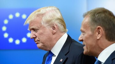 Trump se reúne con líderes de Unión Europea en Bruselas