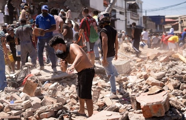 Las impactantes imágenes de los destrozos causados por el potente terremoto que sacudió Colombia