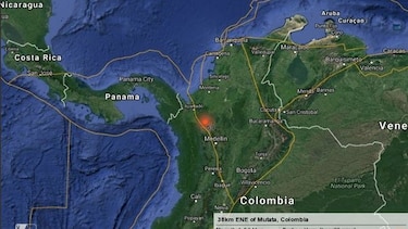 Un sismo de 5.9 grados sacude el noroeste de Colombia