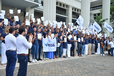 El debut de los precandidatos de la coalición Vamos