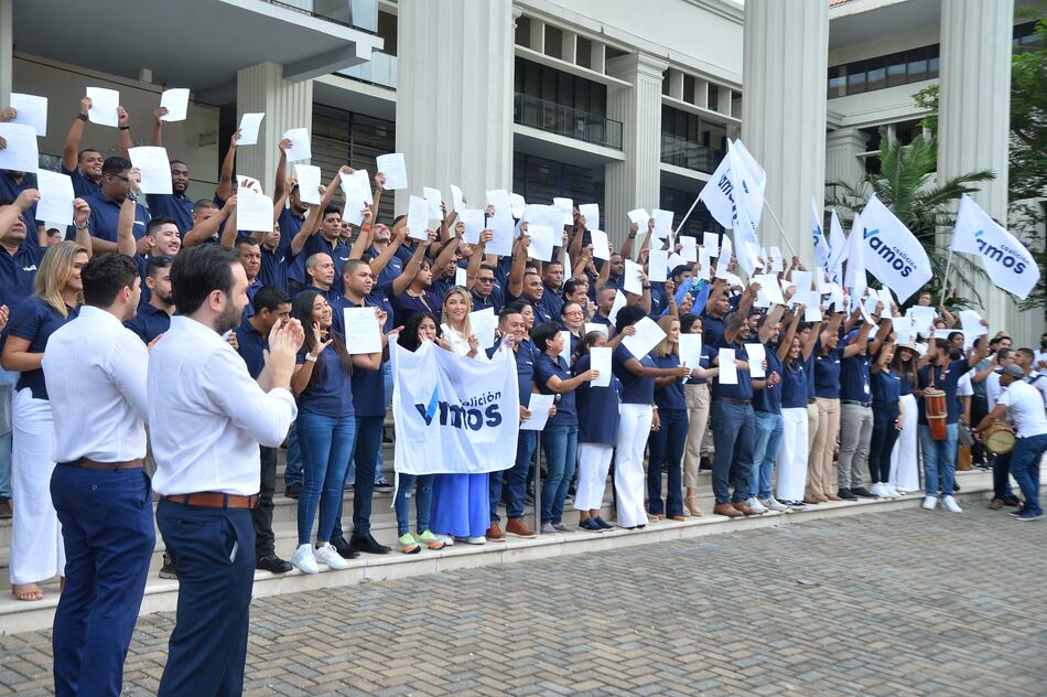 El debut de los precandidatos de la coalición Vamos