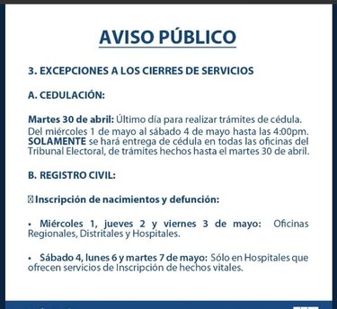 TE anuncia horarios especiales y cierre de oficinas por elecciones generales