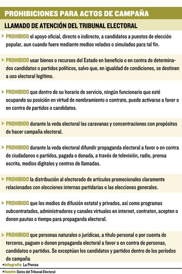 Tribunal Electoral busca acortar campaña política