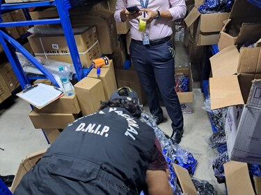 Decomisan 480 monedas ‘martinellis’ y mercancía valorada en 100 mil dólares en Alcalde Díaz