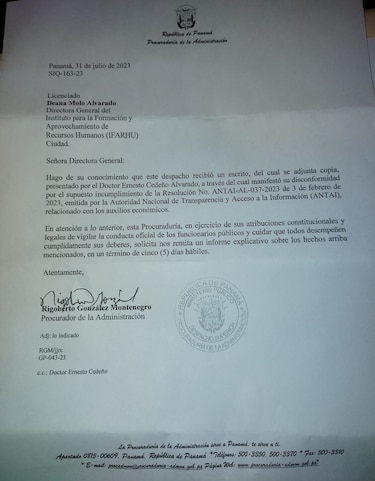 Ifarhu calla: no dice quiénes son sus beneficiarios