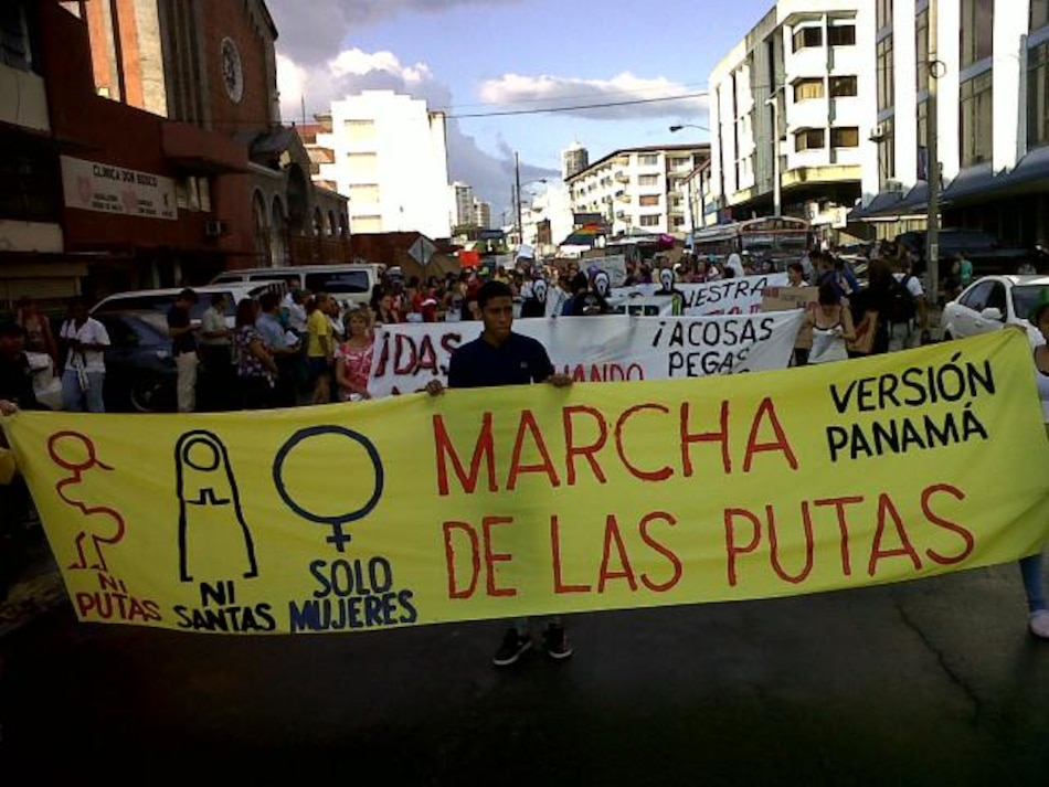 En la 'marcha de las putas' exigen alto a la violencia en Panamá