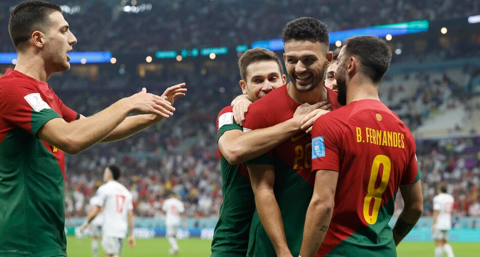 Portugal golea 6-1 a Suiza y avanza a cuartos de final