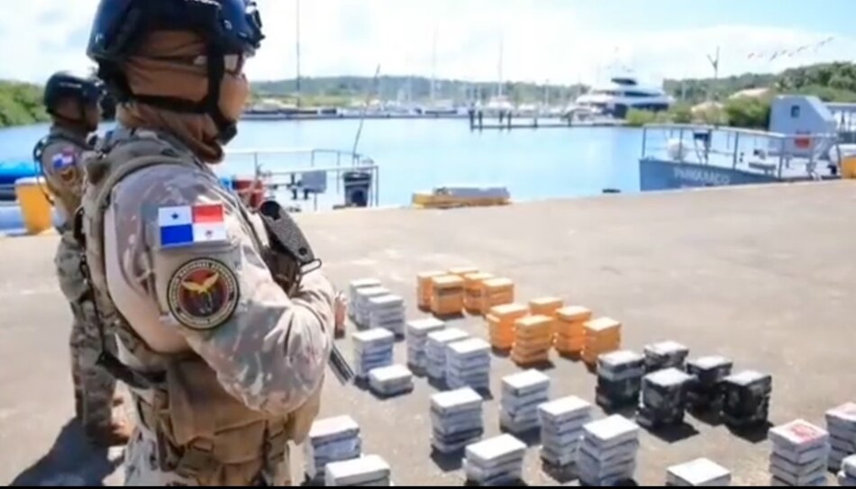 El Senan decomisa 120 kilos de droga en el archipiélago de Guna Yala