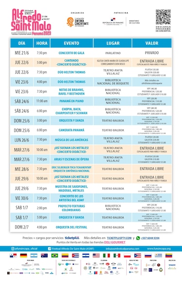 Doce días de música en el Festival Internacional Alfredo De Saint Malo