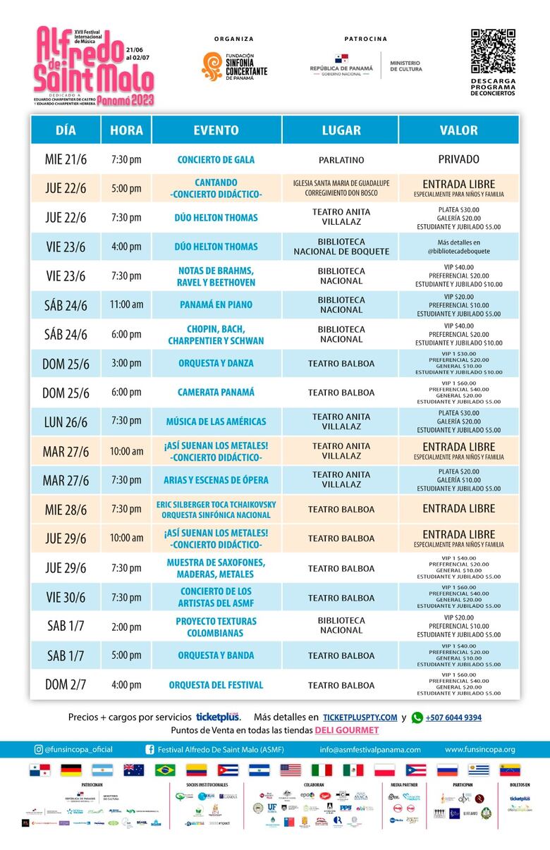 Doce días de música en el Festival Internacional Alfredo De Saint Malo