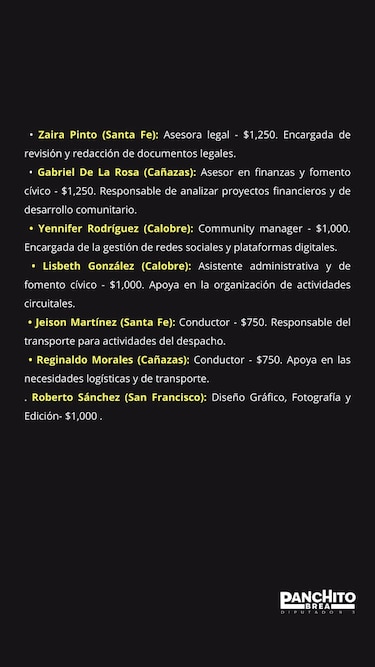 Diputado Brea responde a informe sobre gastos de planilla y detalla la composición de su equipo