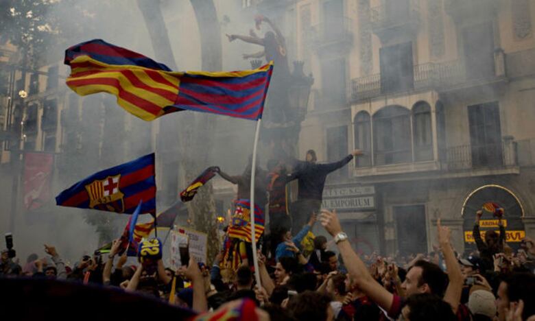 Barcelona conquista la liga española con triplete de Luis Suárez