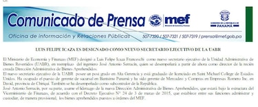 Subcontralor de Gioconda Torres es el nuevo secretario ejecutivo de la Unidad Administrativa de Bienes Revertidos