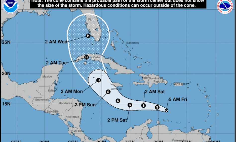 Florida declara emergencia en 24 condados ante la amenaza de un posible huracán