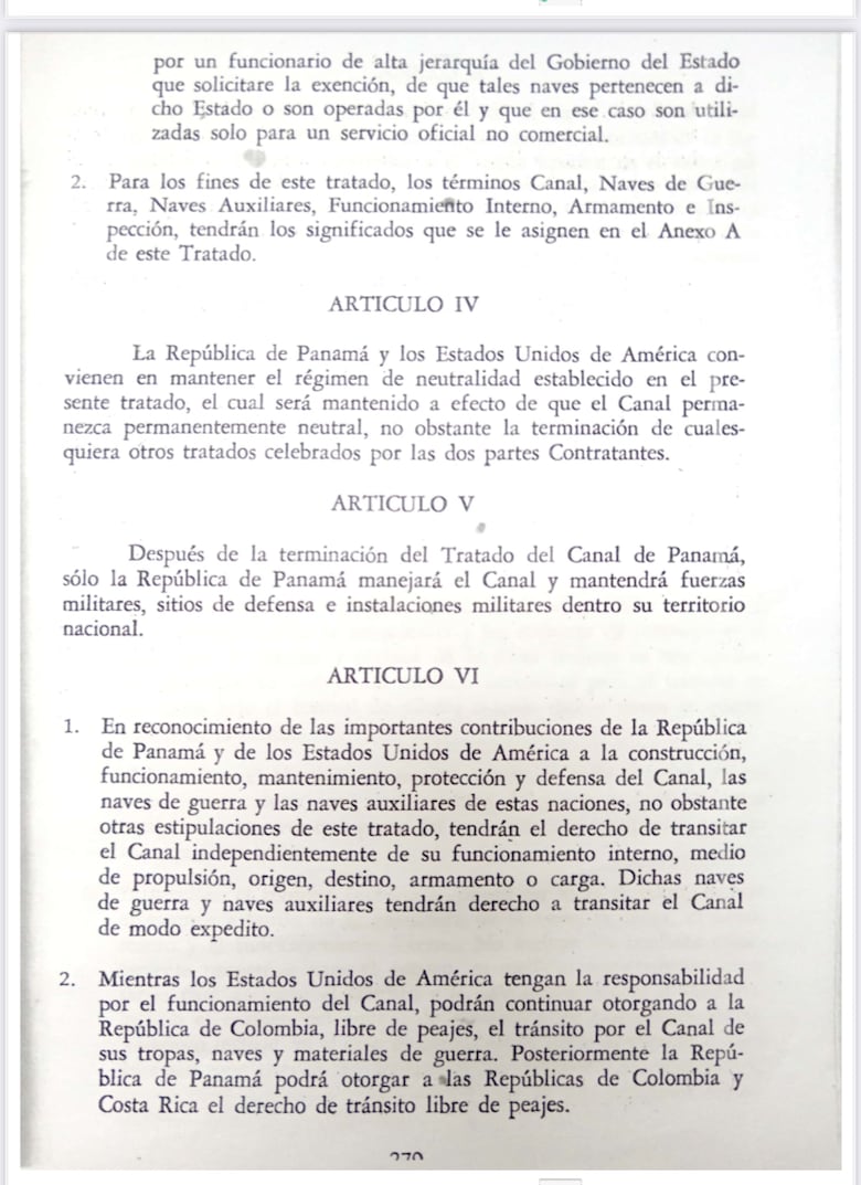 Donald Trump, el Canal de Panamá y lo pactado en el Tratado de Neutralidad