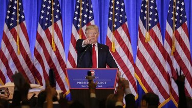 Rusia y el muro con México, en la primera conferencia de Donald Trump