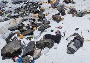 El Everest, un vertedero a gran altitud
