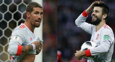 Sergio Ramos y Piqué captan titulares en el Mundial