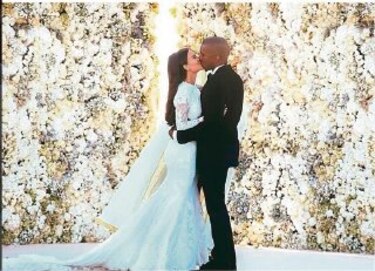 Foto de boda Kim y Kanye, récord en Instagram
