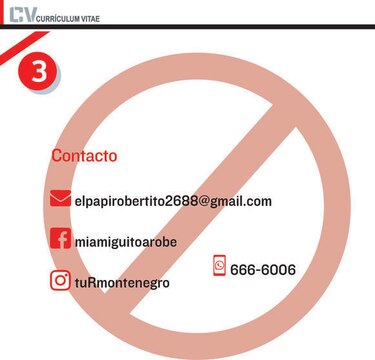 Cinco errores comunes en un currículo