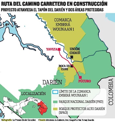 Carretera para fincas aceiteras