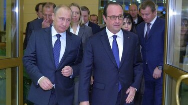 Hollande visita a Putin tras tensiones por Ucrania