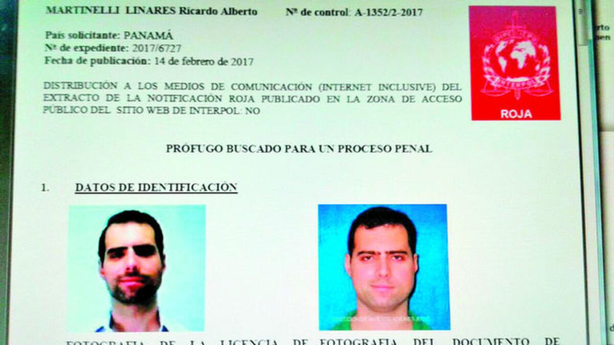 Interpol ya emitió la boleta, aunque todavía esta no ha sido colgada en la página web del organismo. Cortesía
