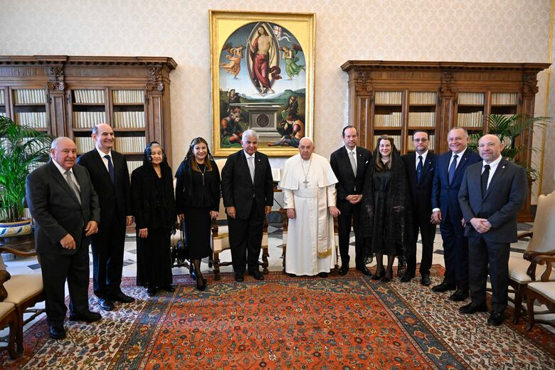 Conozca la delegación que acompañó a Mulino en su visita con el papa Francisco